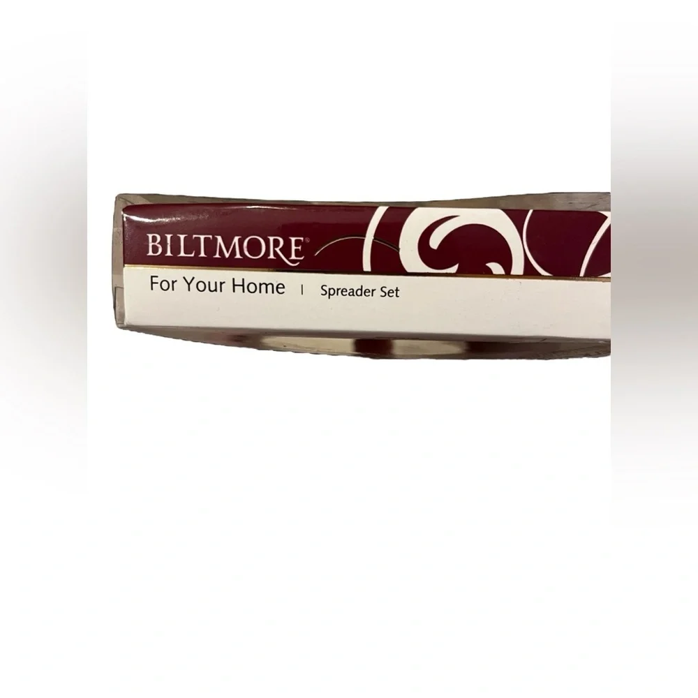 NIB Biltmore Spreader Set Silver and Red Beaded Spreaders